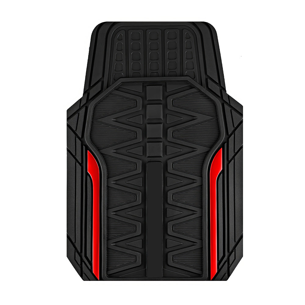 Heavy Duty All-Weather Rubber Car Floor Mats, Trim-to-Fit Universal Set