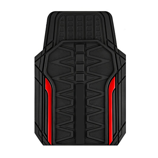 Heavy Duty All-Weather Rubber Car Floor Mats, Trim-to-Fit Universal Set