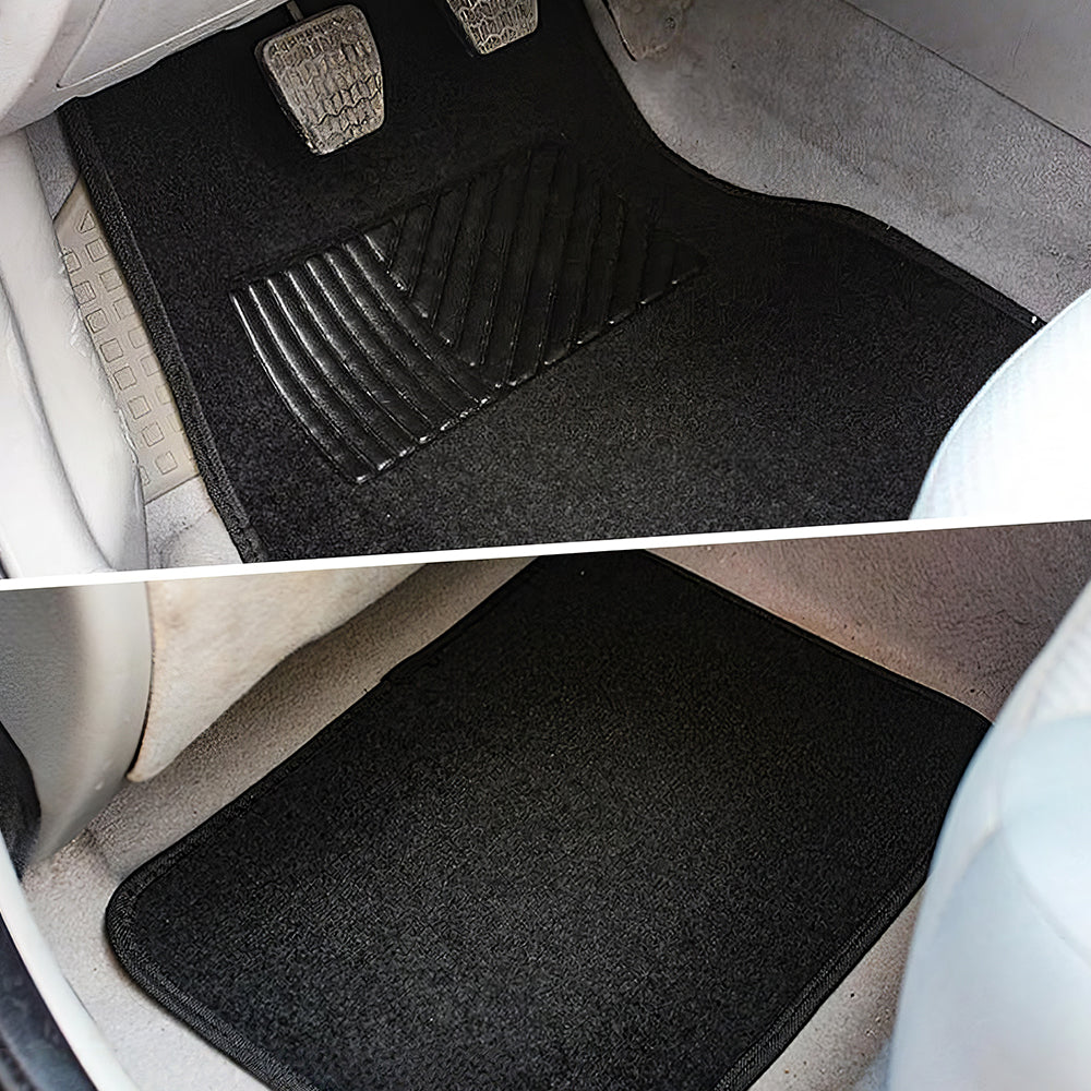 4PCS Universal Car Floor Mats, Waterproof Non-Slip All-Weather β Beige
