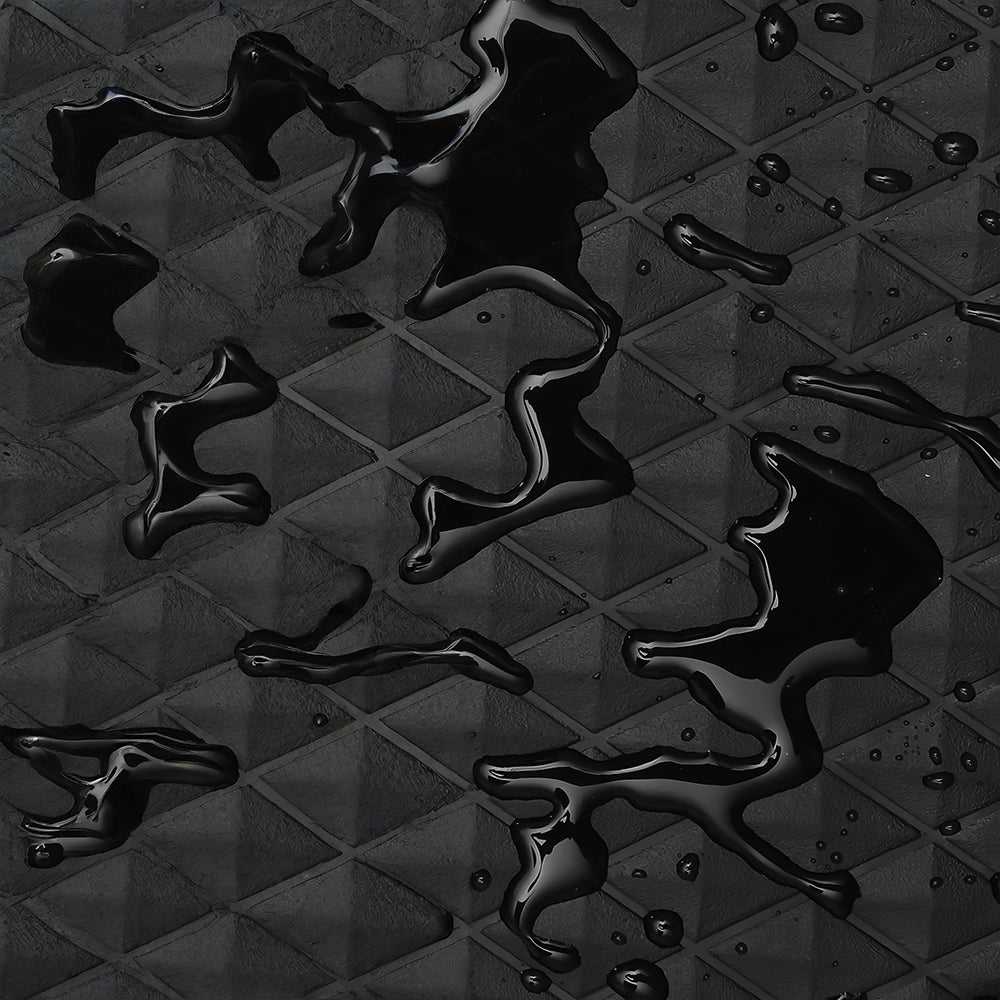 4PCS Black Rubber Car Floor Mats, All-Weather Waterproof Universal Fit