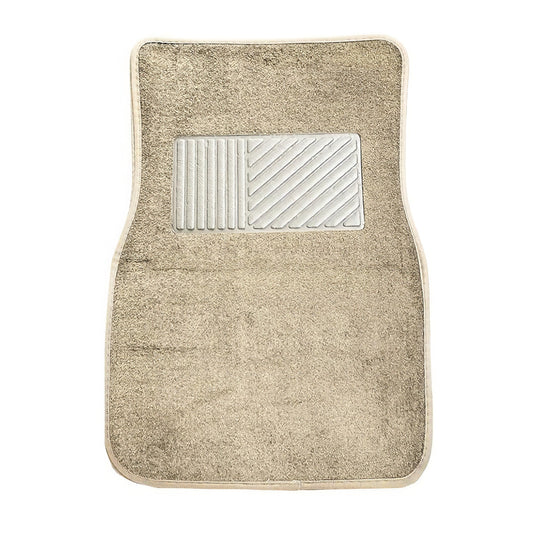 4PCS Universal Car Floor Mats, Waterproof Non-Slip All-Weather – Beige
