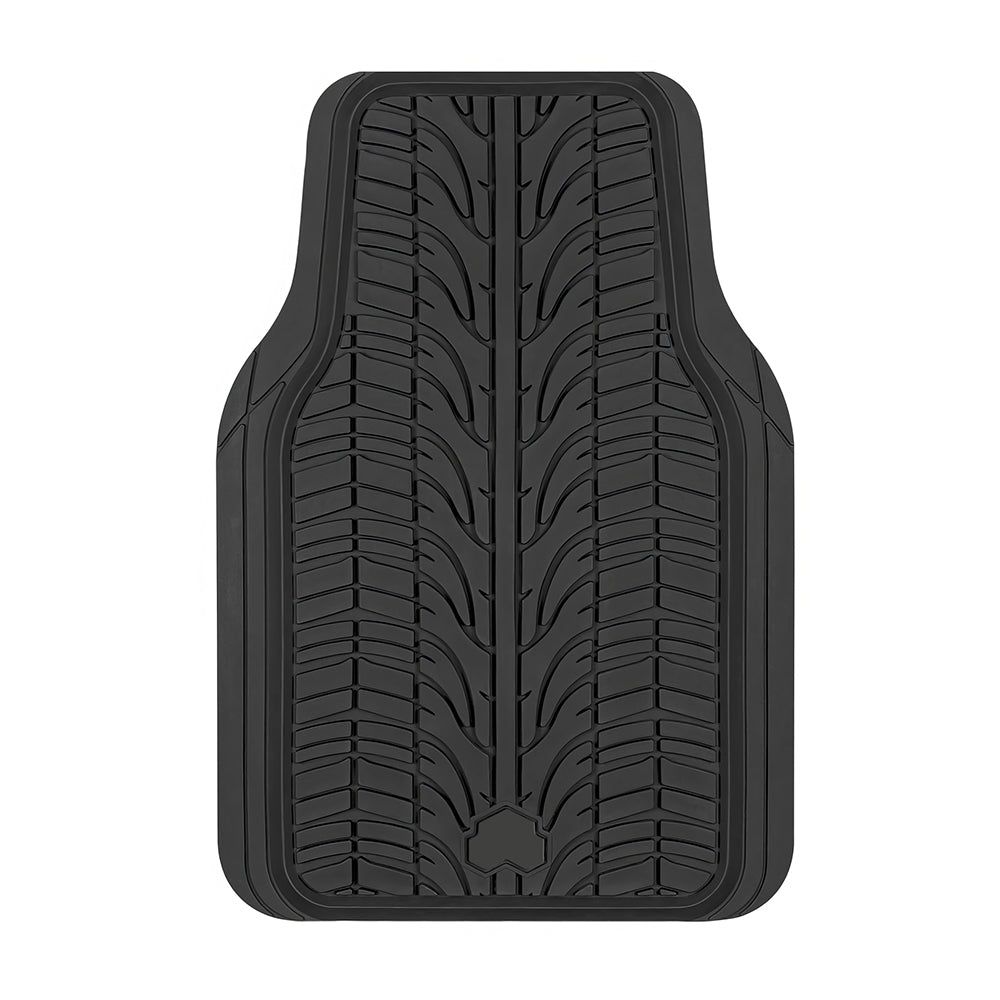 Grand Prix All-Weather Rubber Car Floor Mats β Trim to Fit, Black