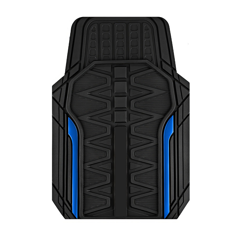 Heavy Duty All-Weather Rubber Car Floor Mats, Trim-to-Fit Universal Set