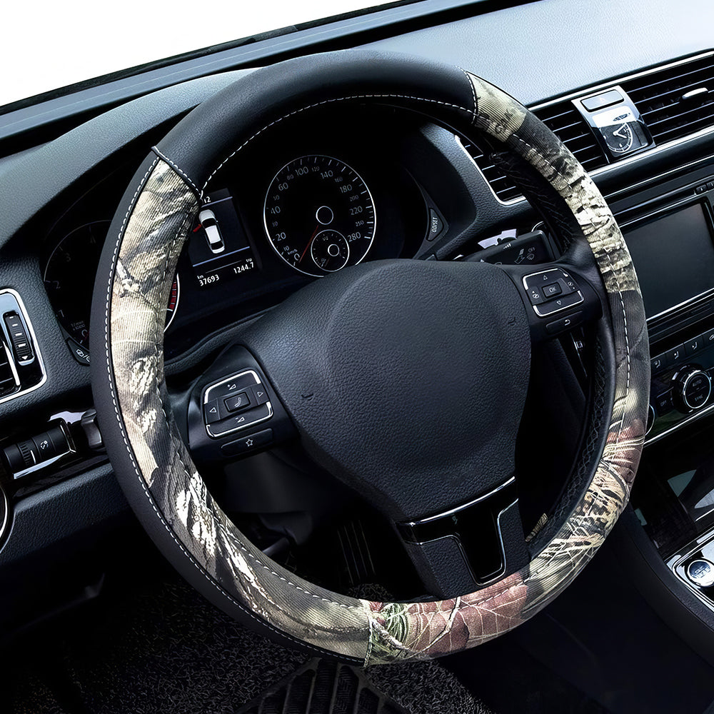 Official Licensed 15" Camo Steering Wheel Cover, Universal Fit