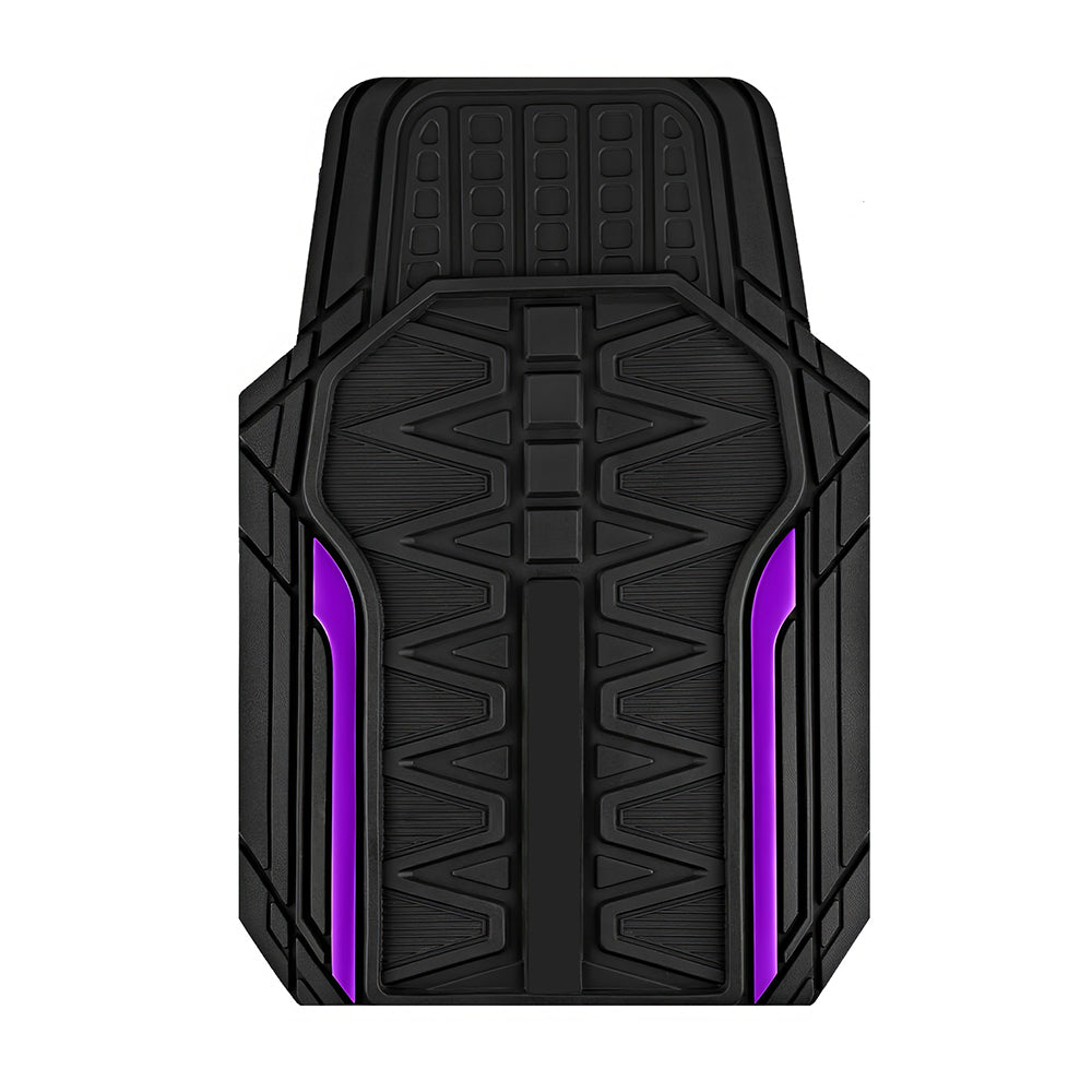 Heavy Duty All-Weather Rubber Car Floor Mats, Trim-to-Fit Universal Set