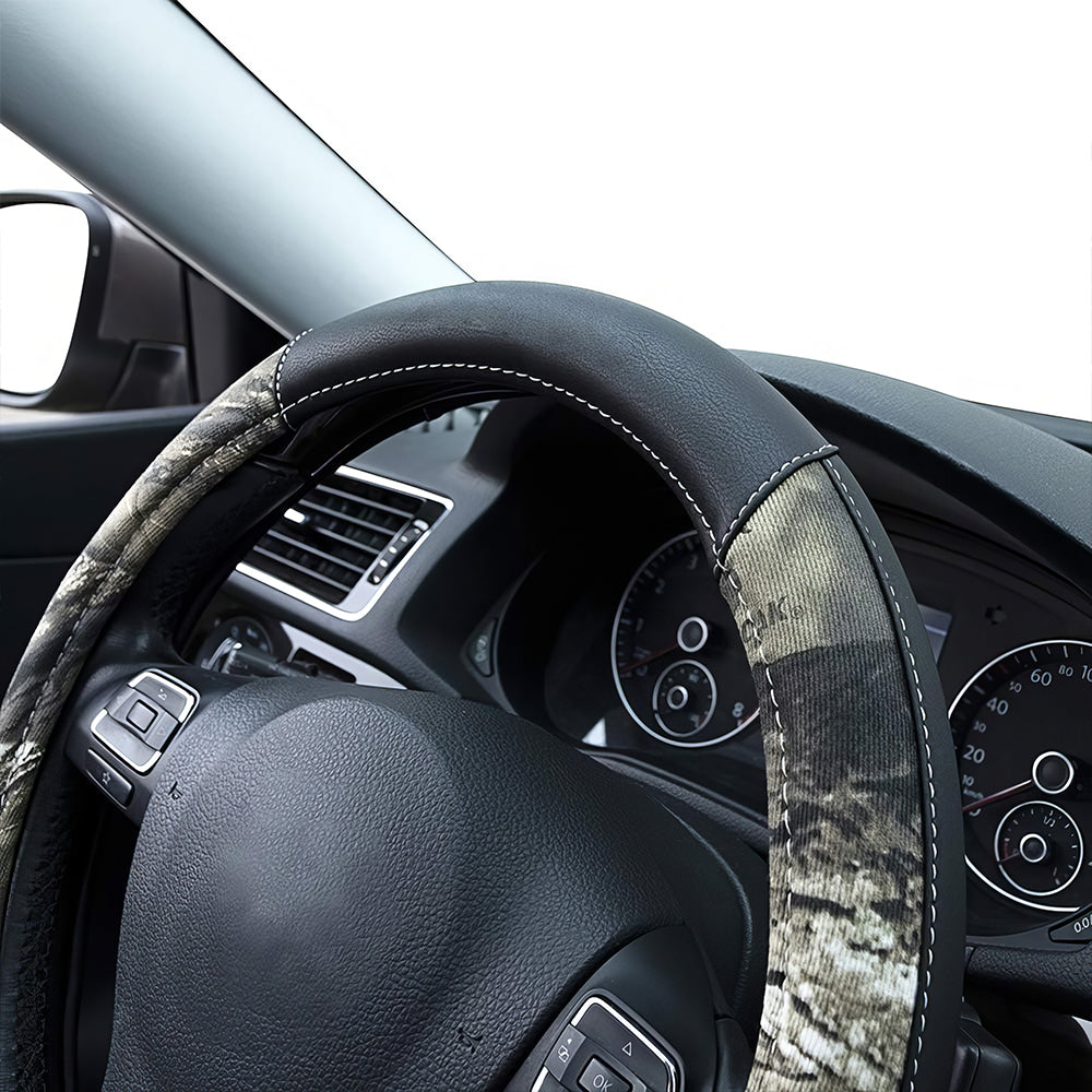 Official Licensed 15" Camo Steering Wheel Cover, Universal Fit