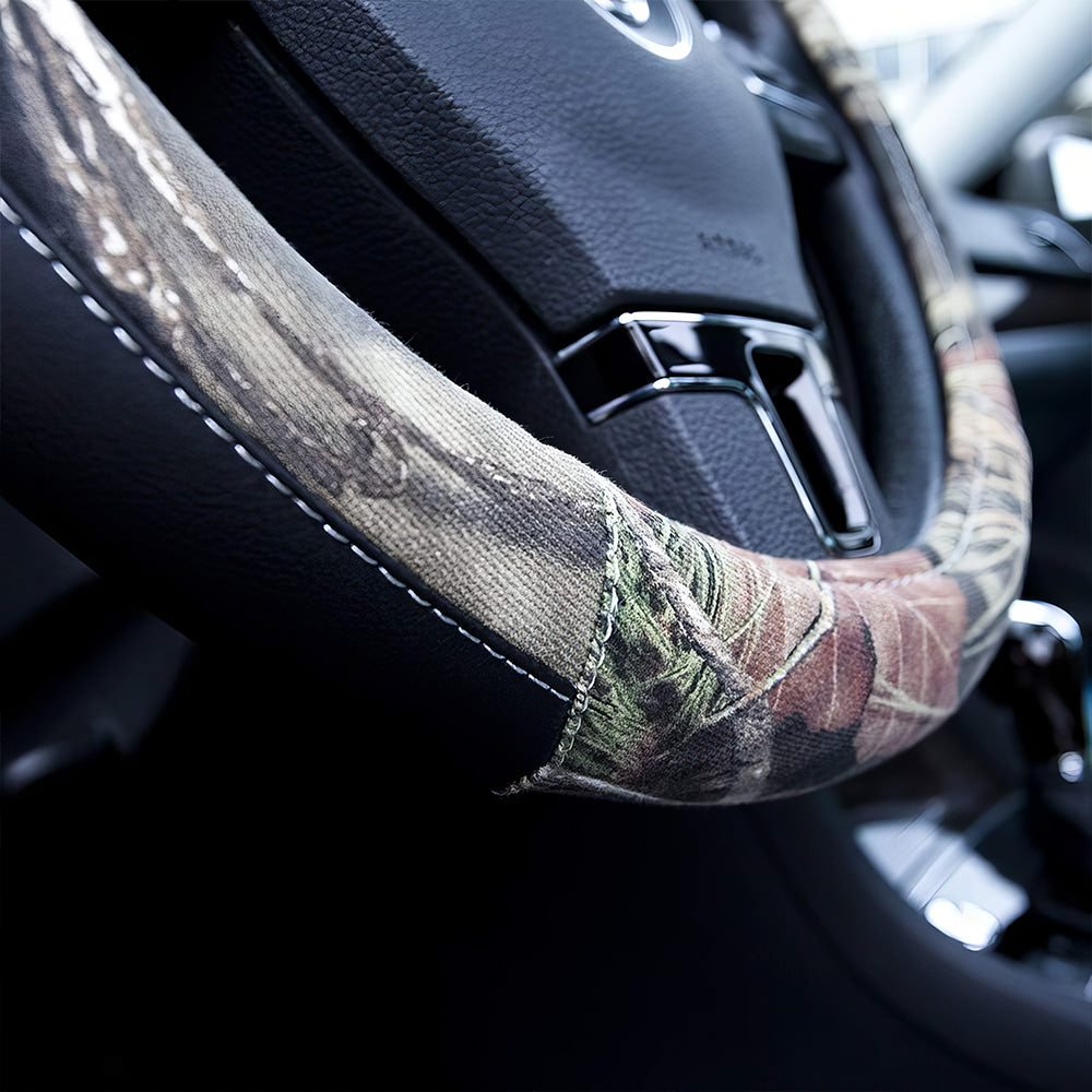 Official Licensed 15" Camo Steering Wheel Cover, Universal Fit