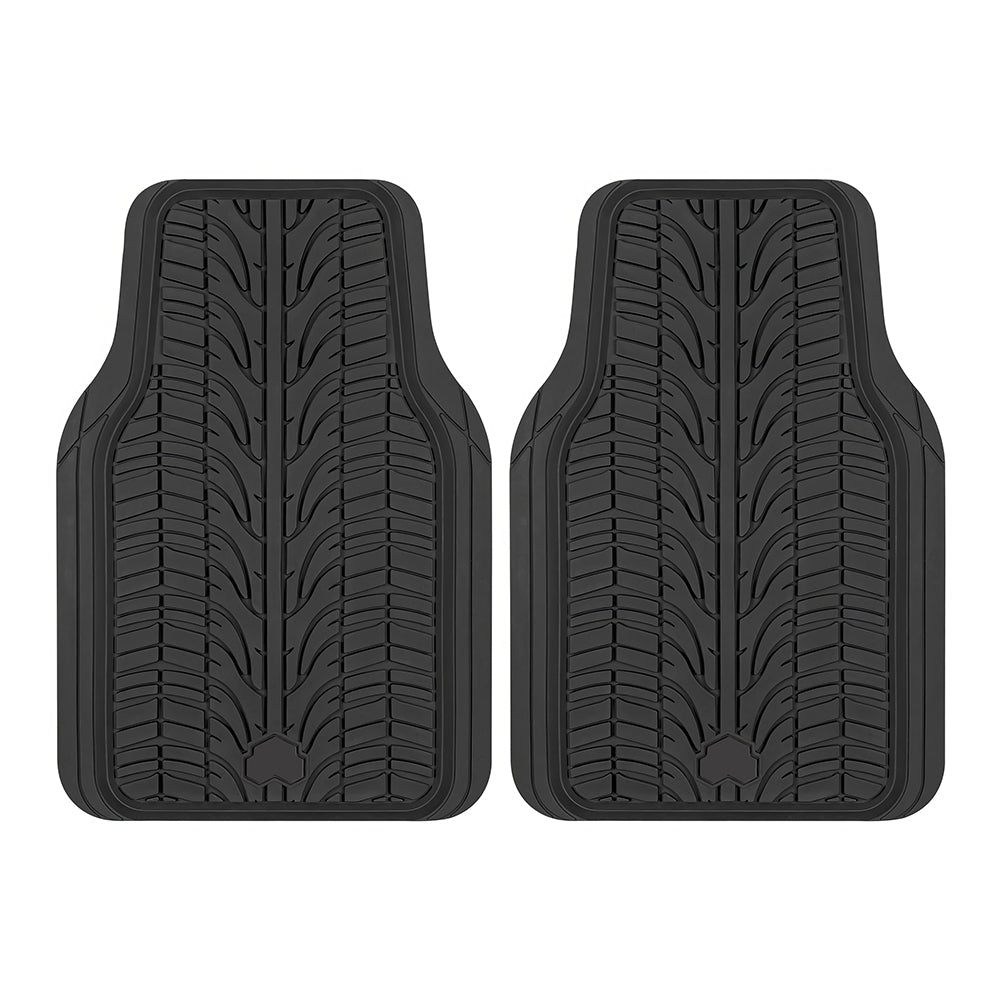 Grand Prix All-Weather Rubber Car Floor Mats β Trim to Fit, Black