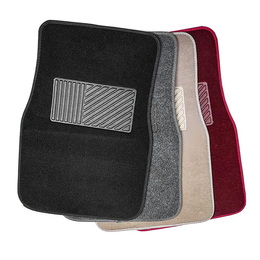 4PCS Universal Car Floor Mats, Waterproof Non-Slip All-Weather β Beige